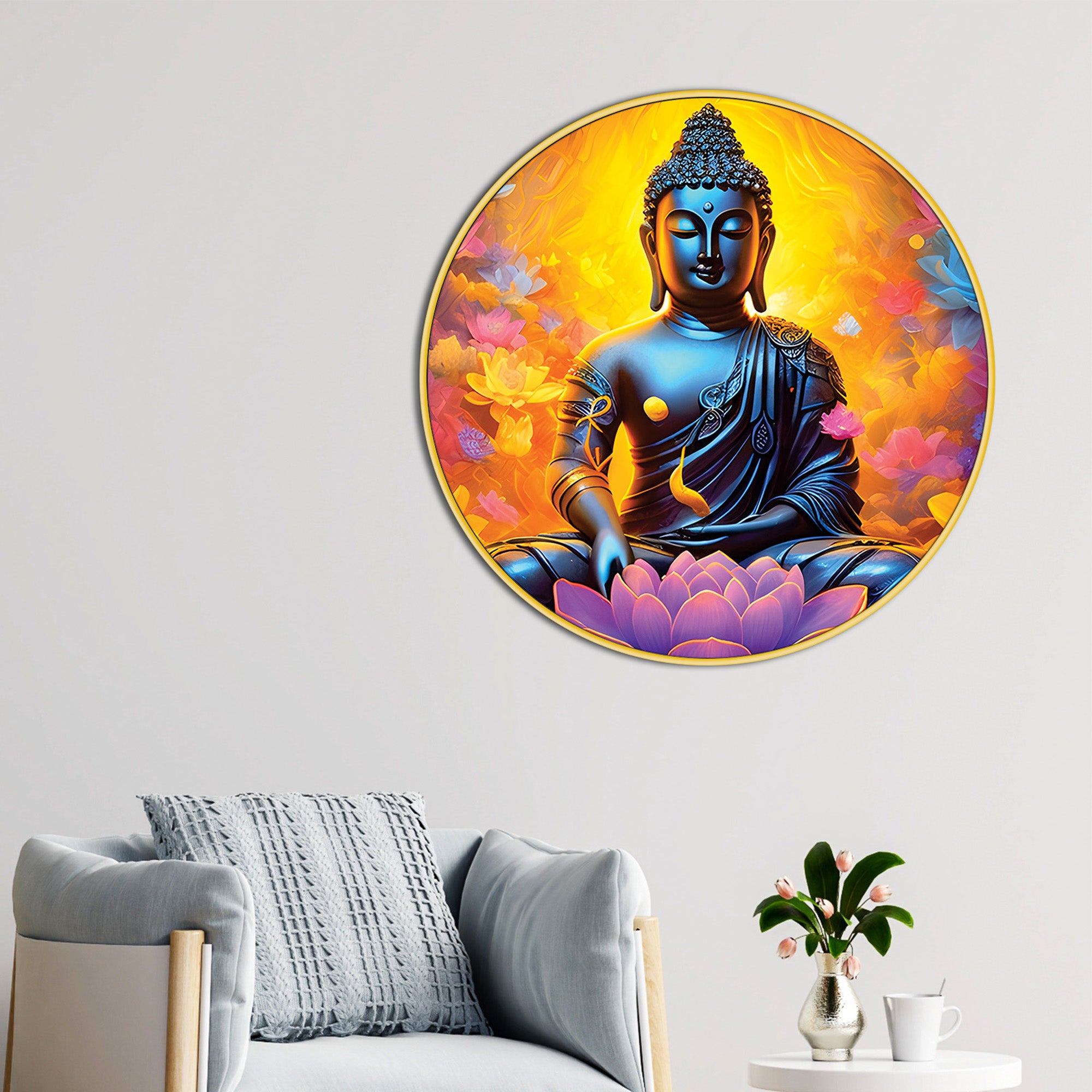 zen-buddha-round-wall-decor-painting