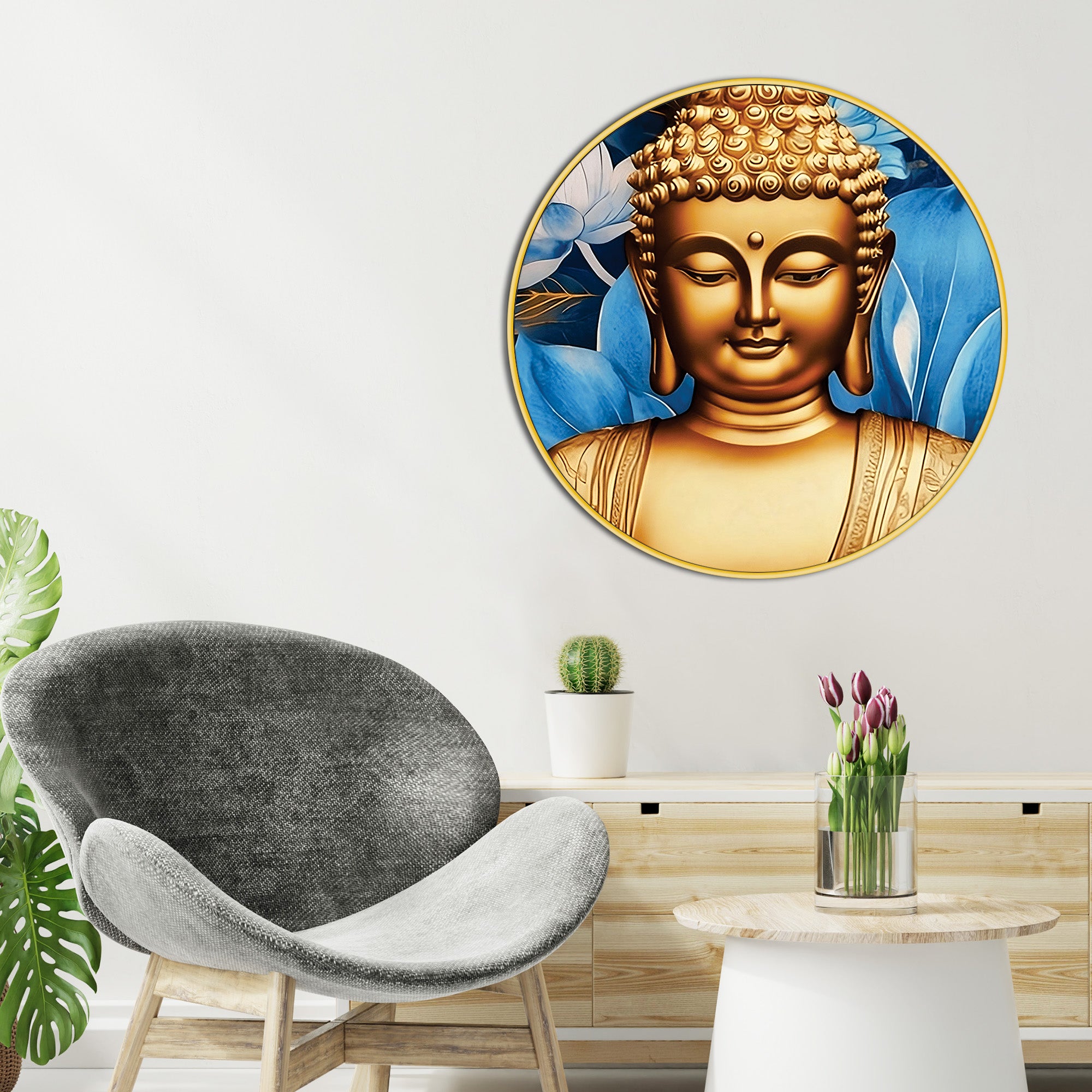 zen-inspired-buddha-round-shape-painting