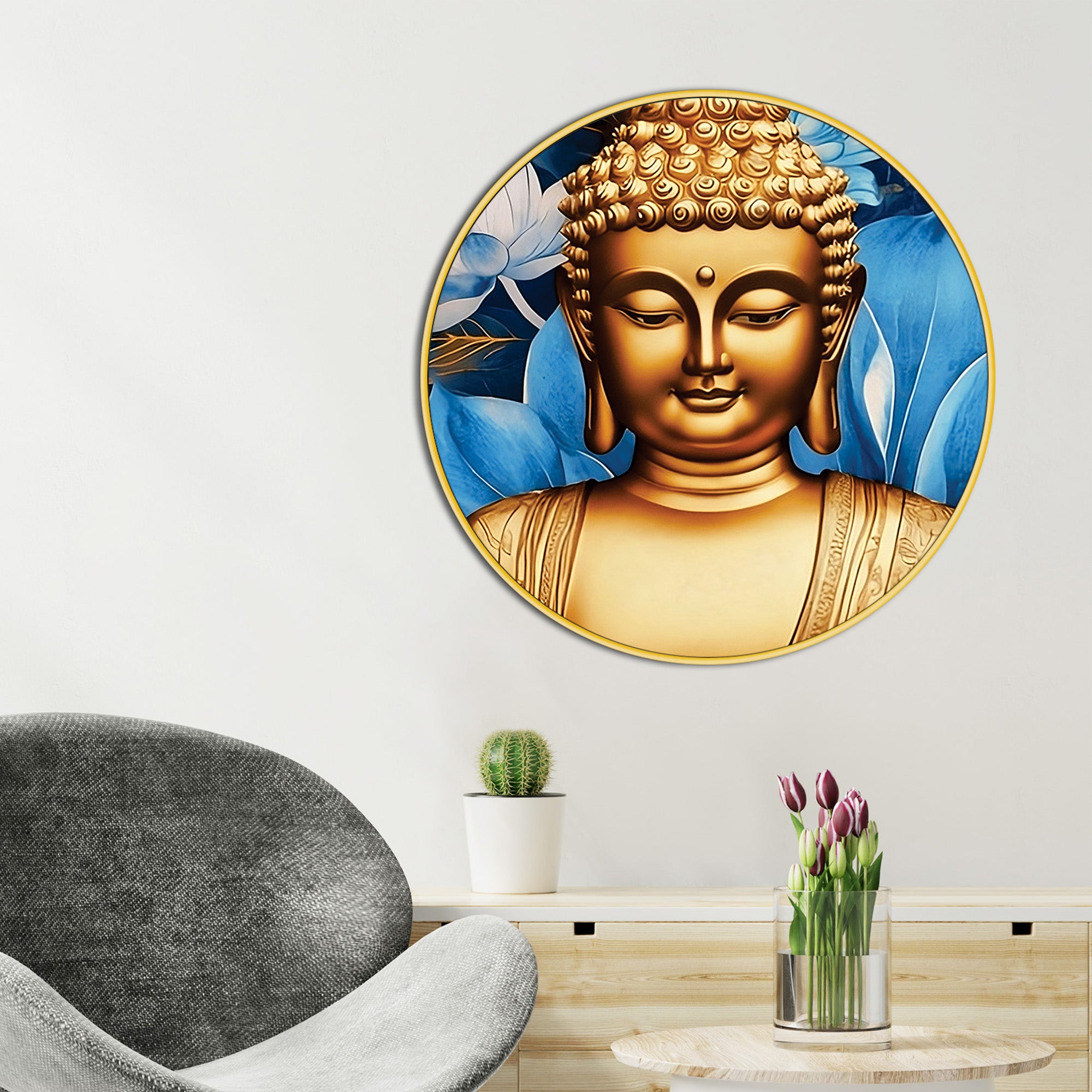 zen-inspired-buddha-round-shape-painting