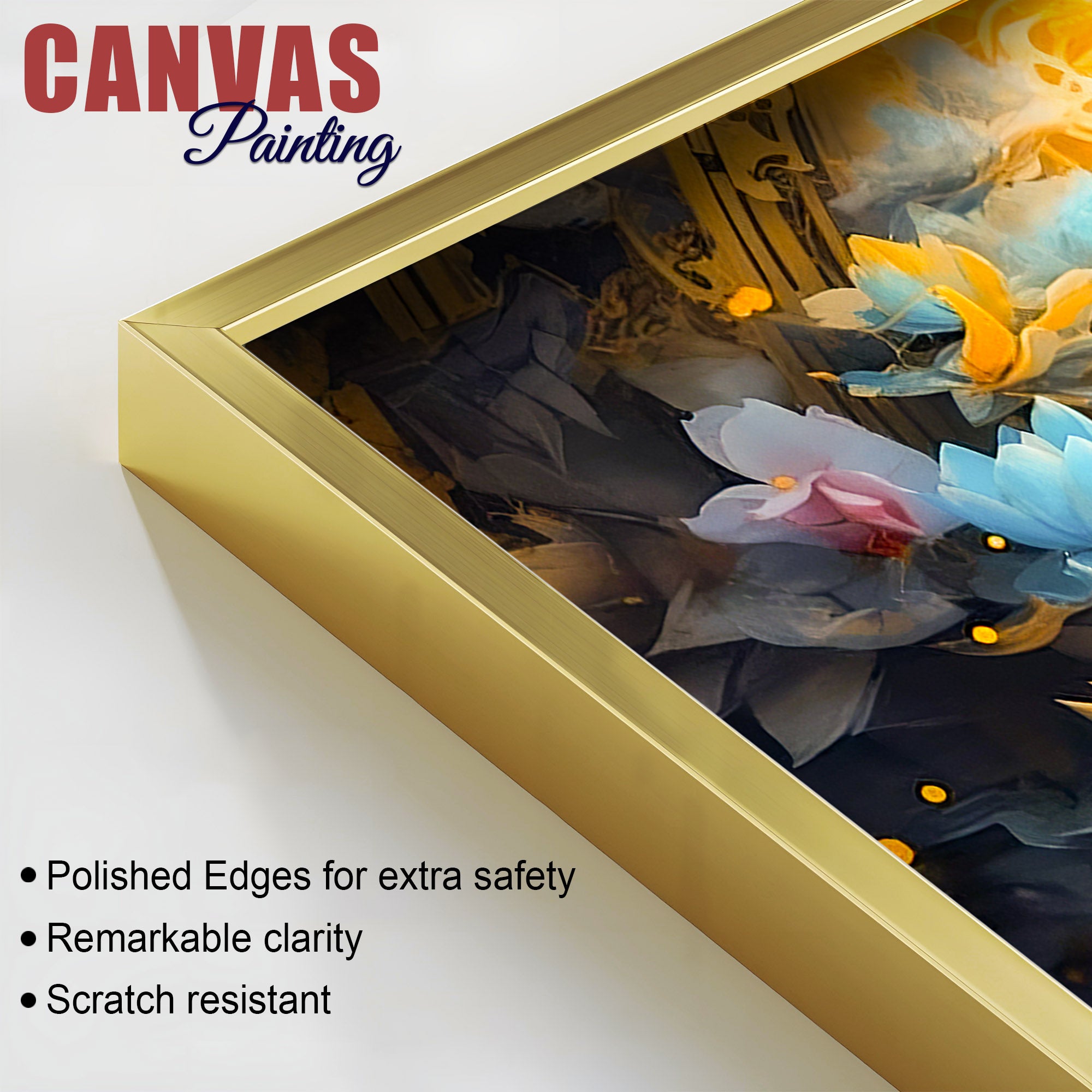 Zen Inspired Lord Buddha Canvas Painting for Wall Decor