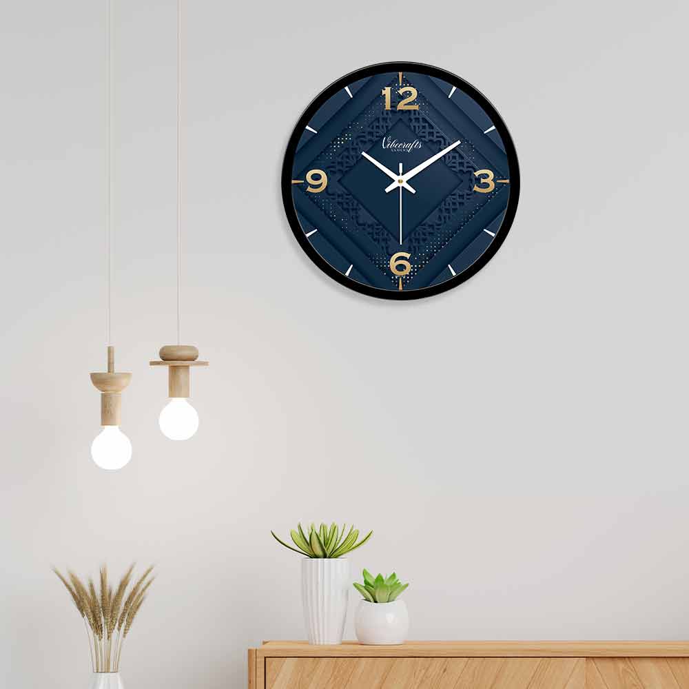3D Abstract Square Shape Designer Wall Clock