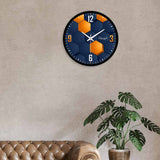 3D Hexagon Vector Designer Wall Clock
