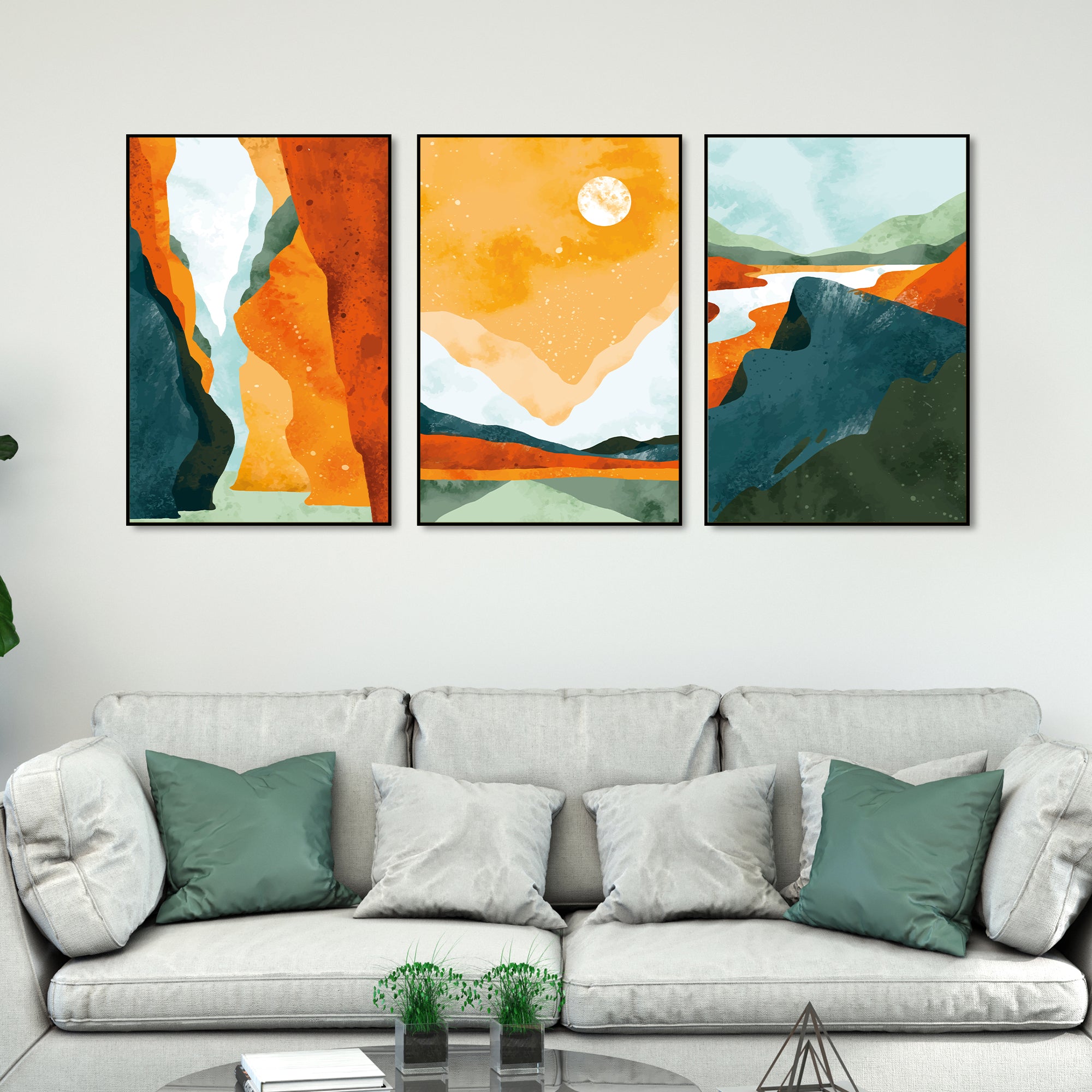 Abstract Colorful Modern Bright Canvas Print - Canvas Painting, 1 Pane -  Ducicanvas
