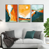 Abstract Art Landscape Floating Canvas Wall Painting 