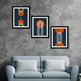 Abstract Geometric Pattern Multi Wall Hanging Frames
