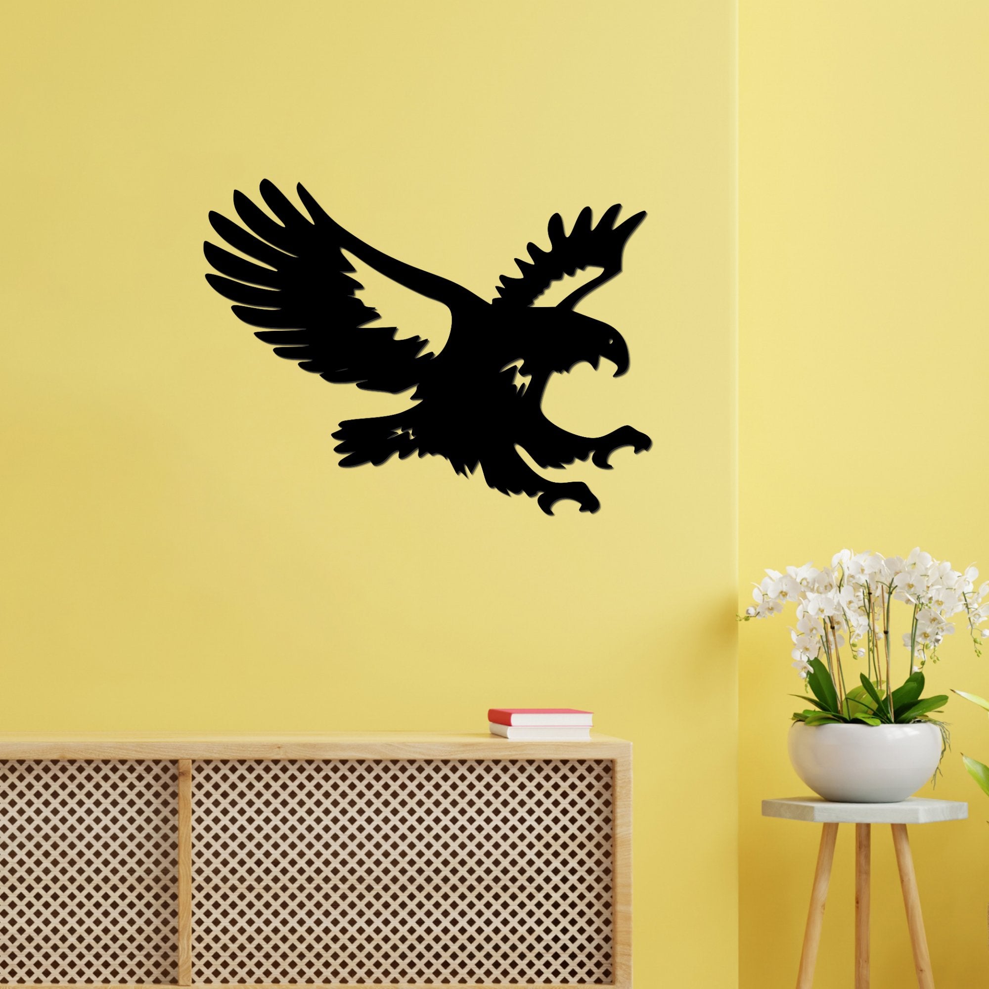 Amazing Black Eagle Design Premium Quality Wooden Wall Hanging
