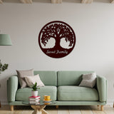 Amazing Tree Design in Circle Premium Wooden Wall Hanging