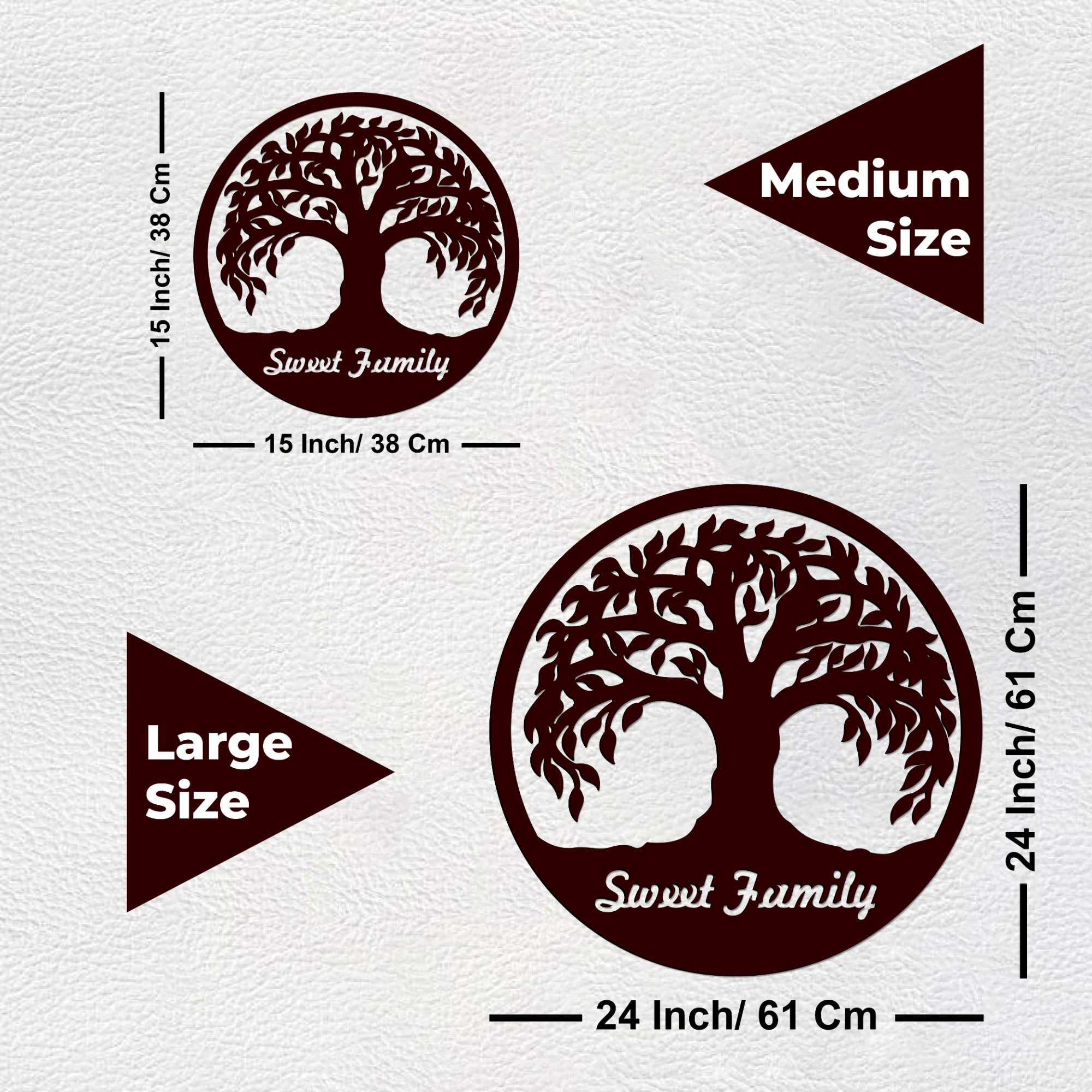 Amazing Tree Design in Circle Premium Wooden Wall Hanging - Vibecrafts