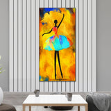 Ballerina Floating Canvas Wall Painting