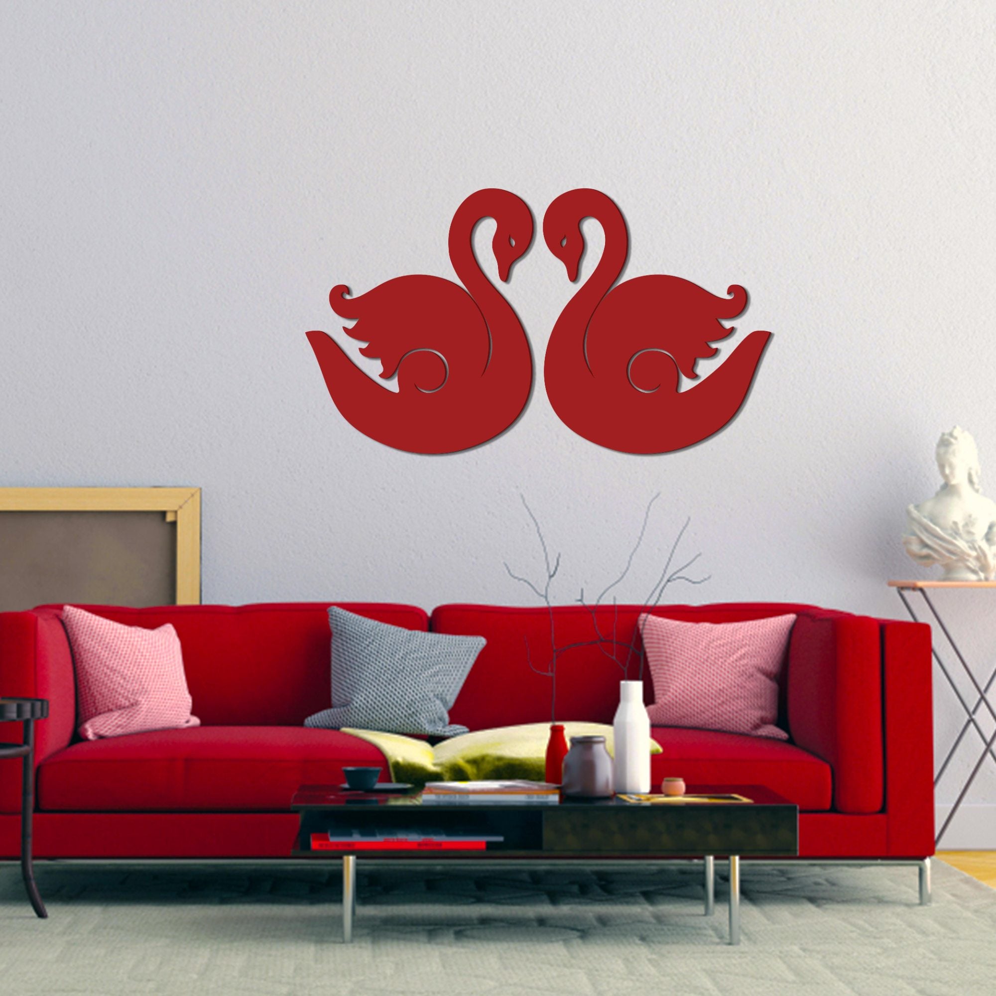 Swans Premium Quality Wooden Wall Hanging