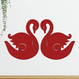 Beautiful Swans Premium Quality Wooden Wall Hanging