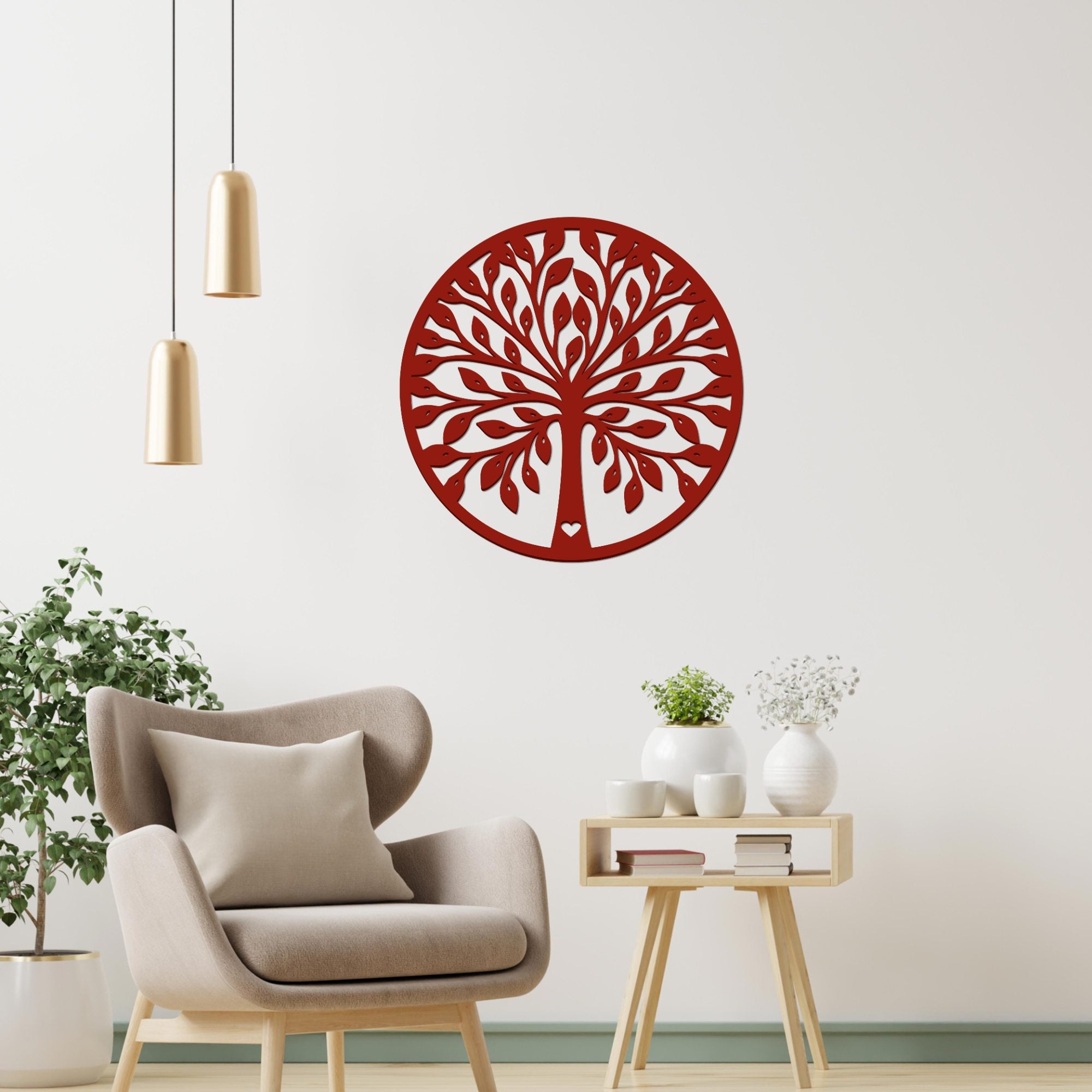 Design in Circle Premium Quality Wooden Wall Hanging