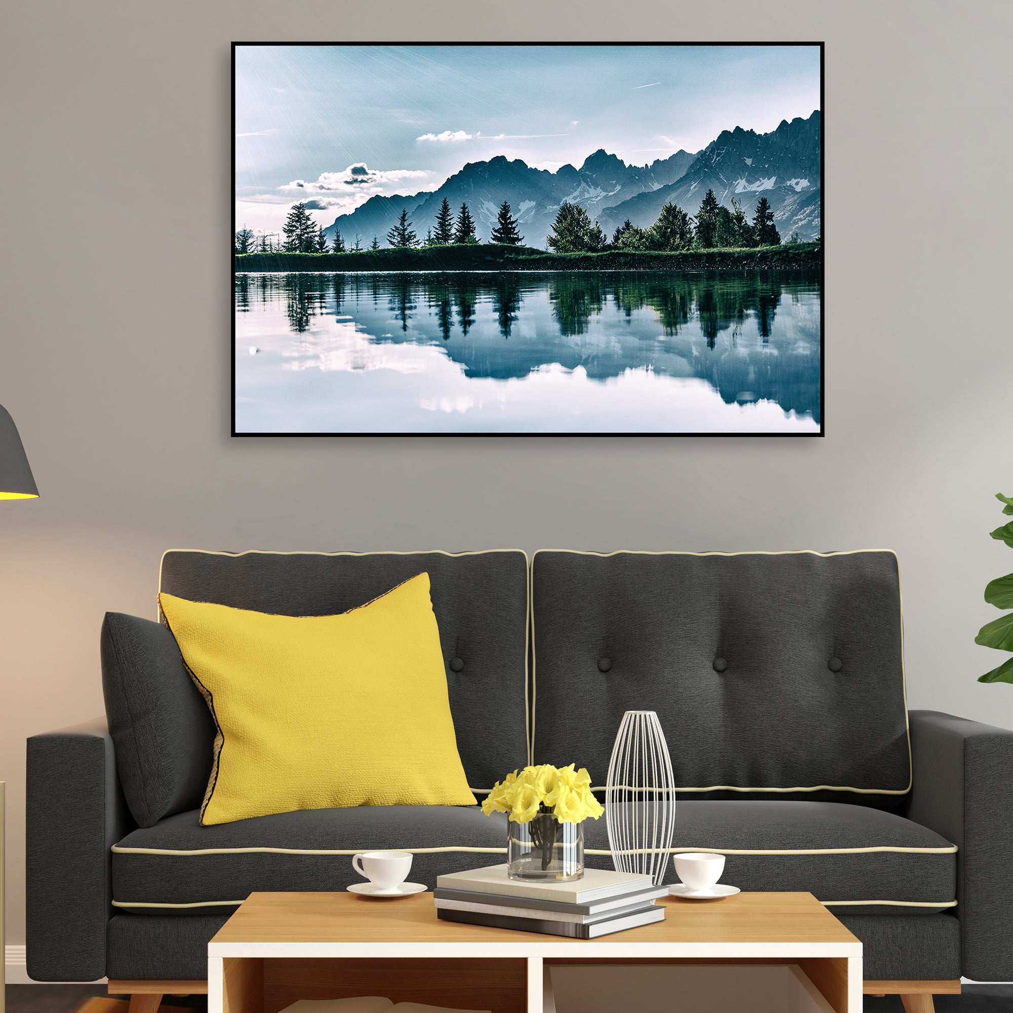 Beautiful View of Horizon Floating Canvas Wall Painting