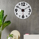Botanical Leaves Print Wooden Wall Clock