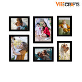 Classic Photo Frame Wall Hanging Set of Six