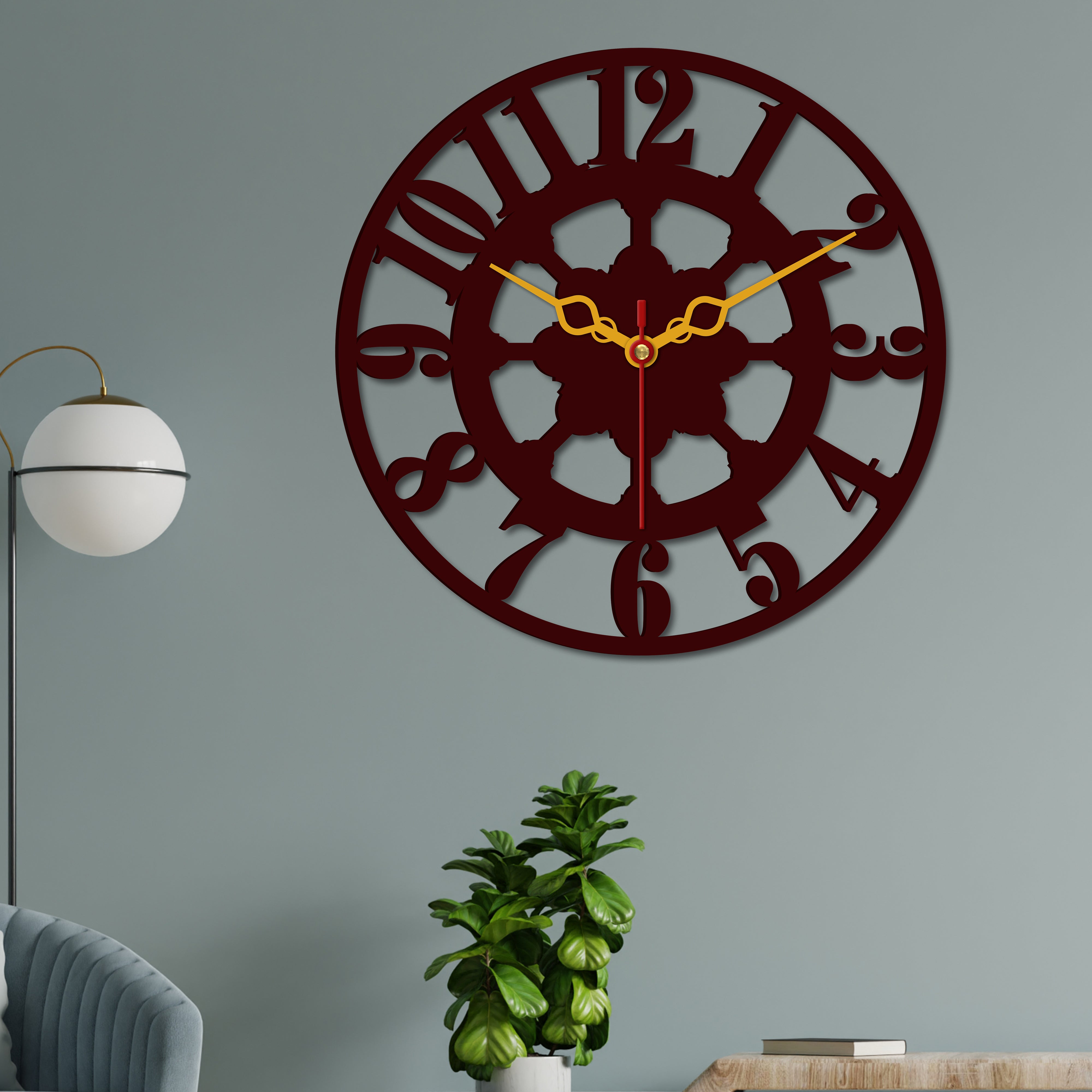 Classic Style Wooden Wall Clock