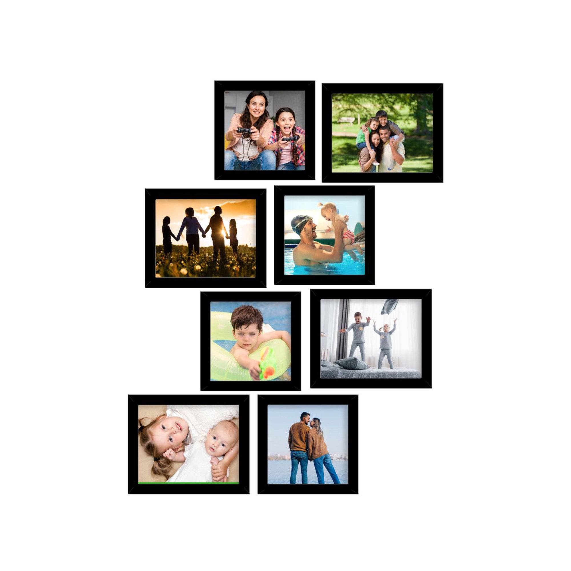 Collage Photo Frame Wall Hanging Set of Eight