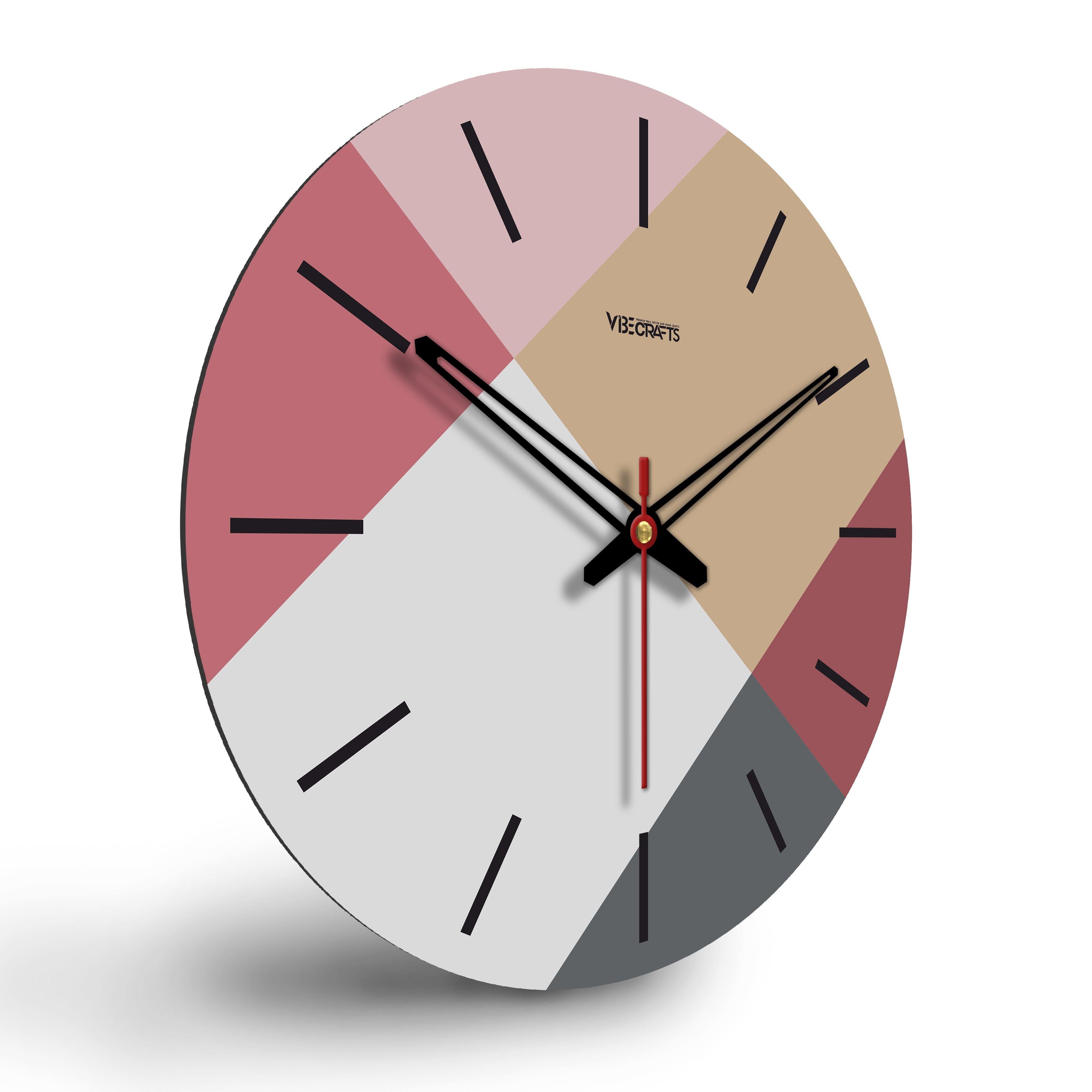 Colourful Palette Wooden Wall Clock