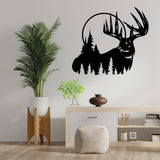 Deer in Forest Quality Wall Sticker