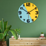 Dual Color Wooden Wall Clock