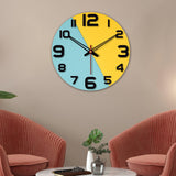 Dual Color Wooden Wall Clock