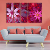 Flowers Canvas Wall Painting Set of Five