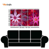 Exotic Flowers Canvas Wall Painting Set of Five