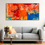 Colorful Abstract Floating Frame Wall Painting