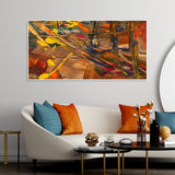 Dark Abstract Texture Floating Frame Wall Painting