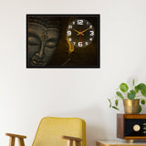  Buddha Wall Painting with Clock