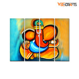 Premium Canvas Wall Painting of Four Pieces