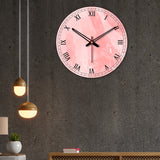 Lily Flower Printed Wooden Wall Clock