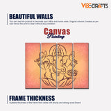 Lord Ganesha Wall Painting of 4 Panels