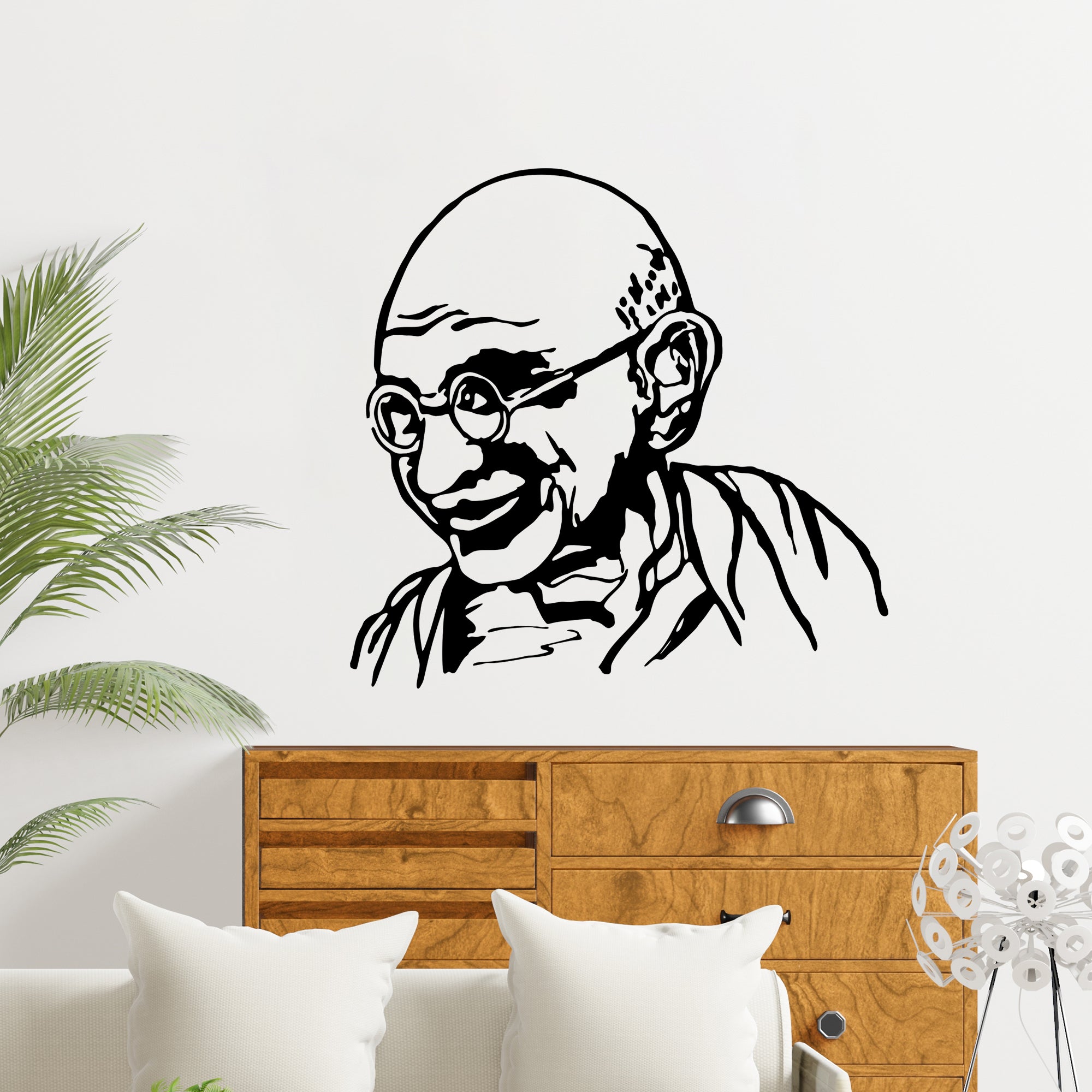 Mahatma Gandhi Premium Quality Wall Sticker