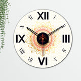 Mandala Pattern Design Wooden Wall Clock