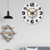 Modern Decaorative Print Wooden Wall Clock