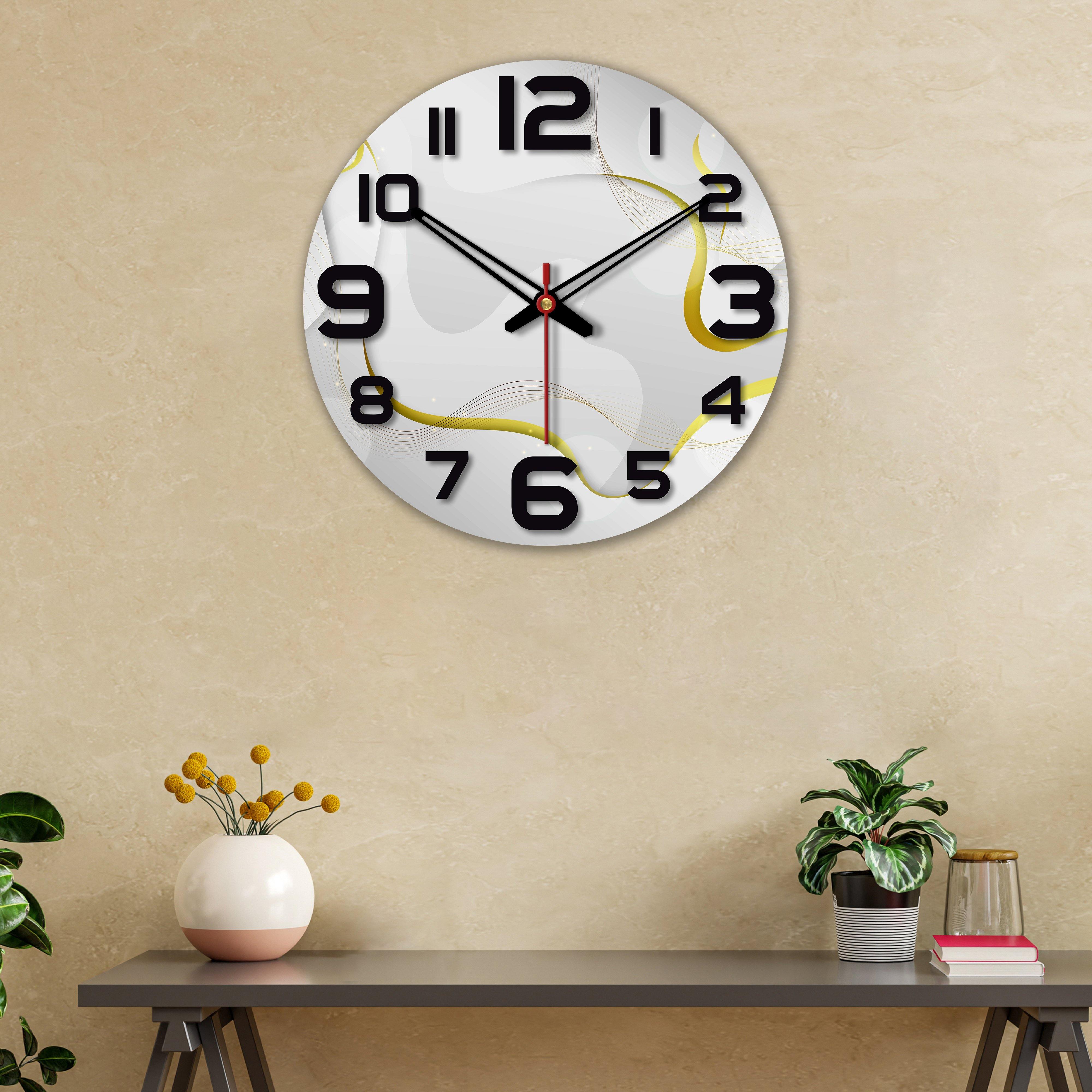 Modern Design Wooden Wall Clock
