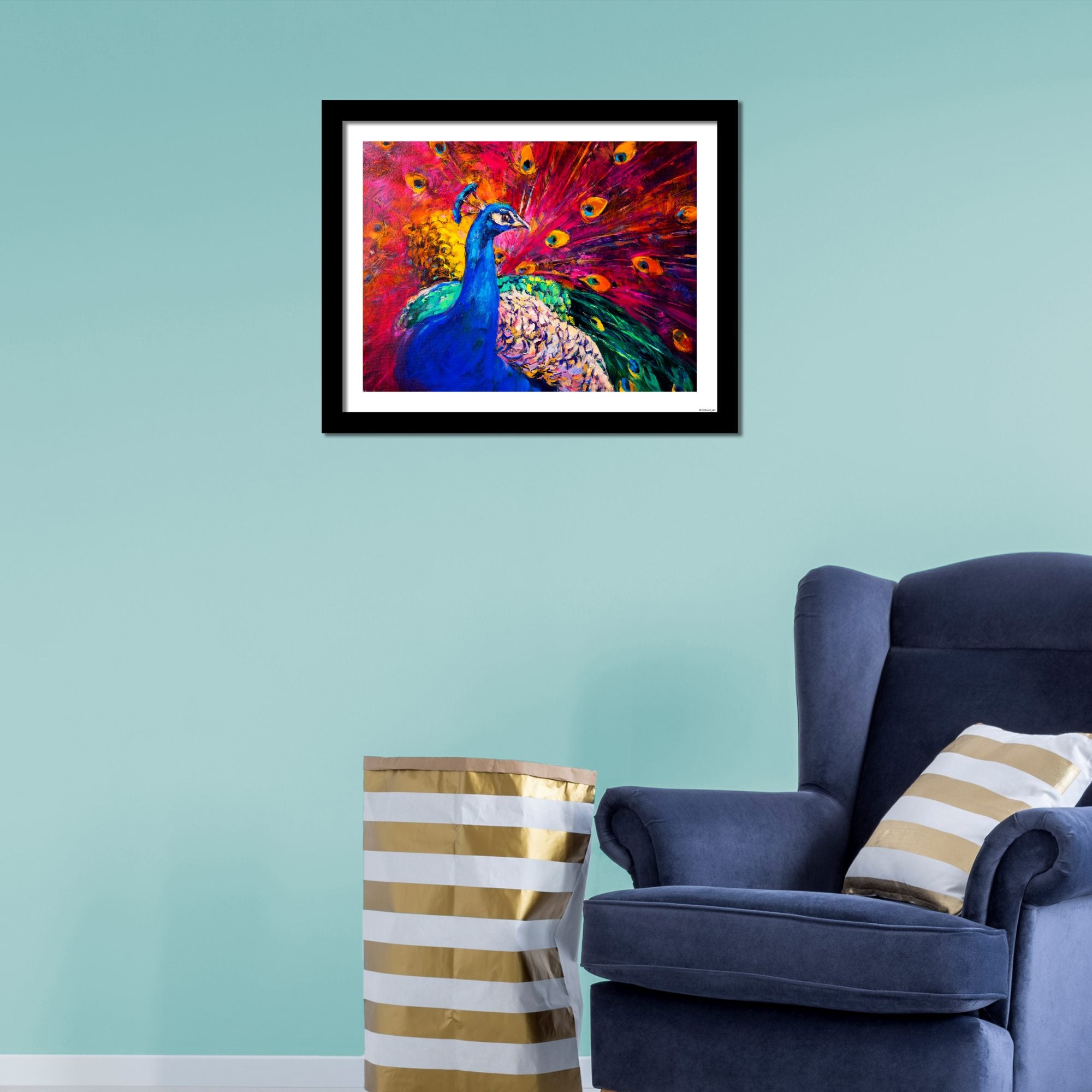Beautiful Peacock Premium Wall Frame Painting