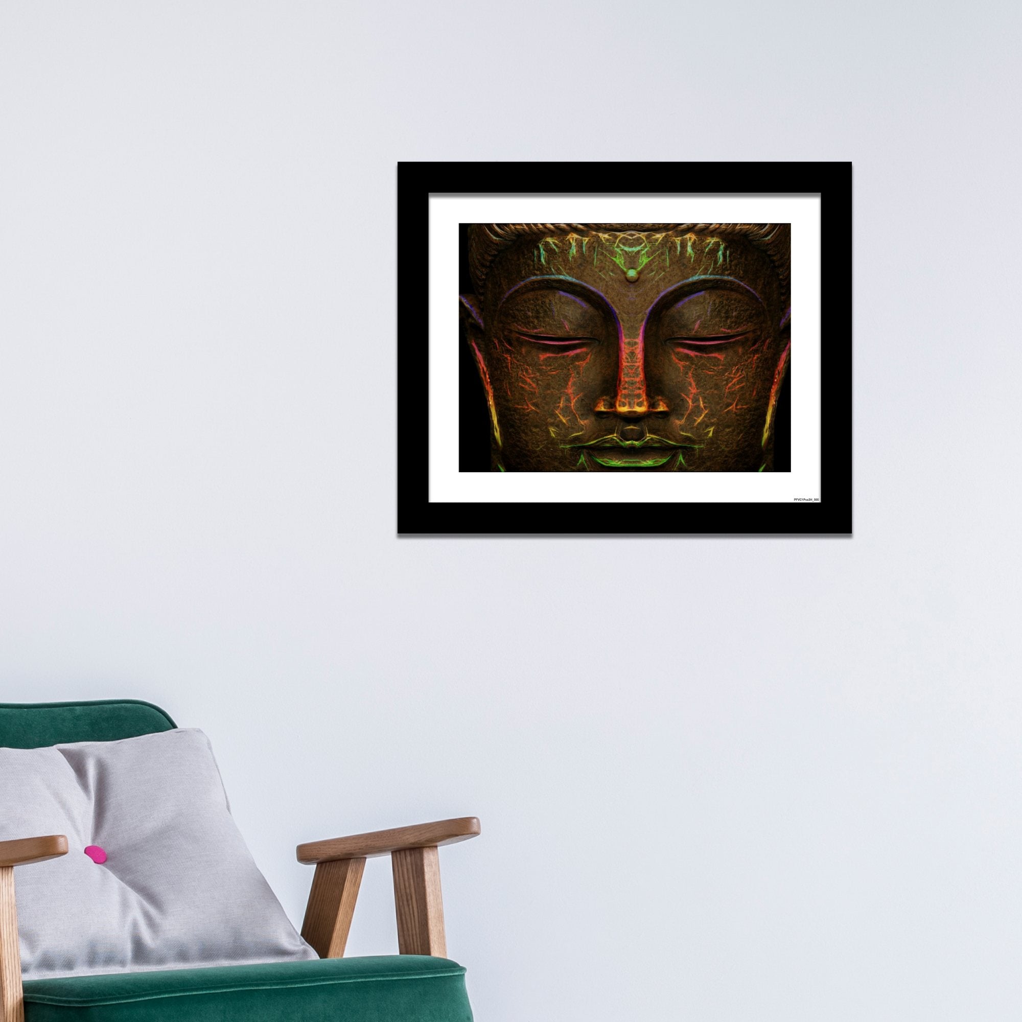 Quality Wall Frame Painting of Peaceful Lord Buddha Face