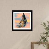 Premium Wall Frame Painting of Lord Shiva Sculpture