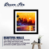 Quality Wall Frame Painting of Sunset and It's Reflection in Lake