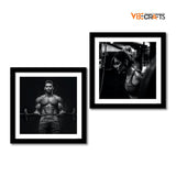 2 Pieces Premium Frame Painting of Gym
