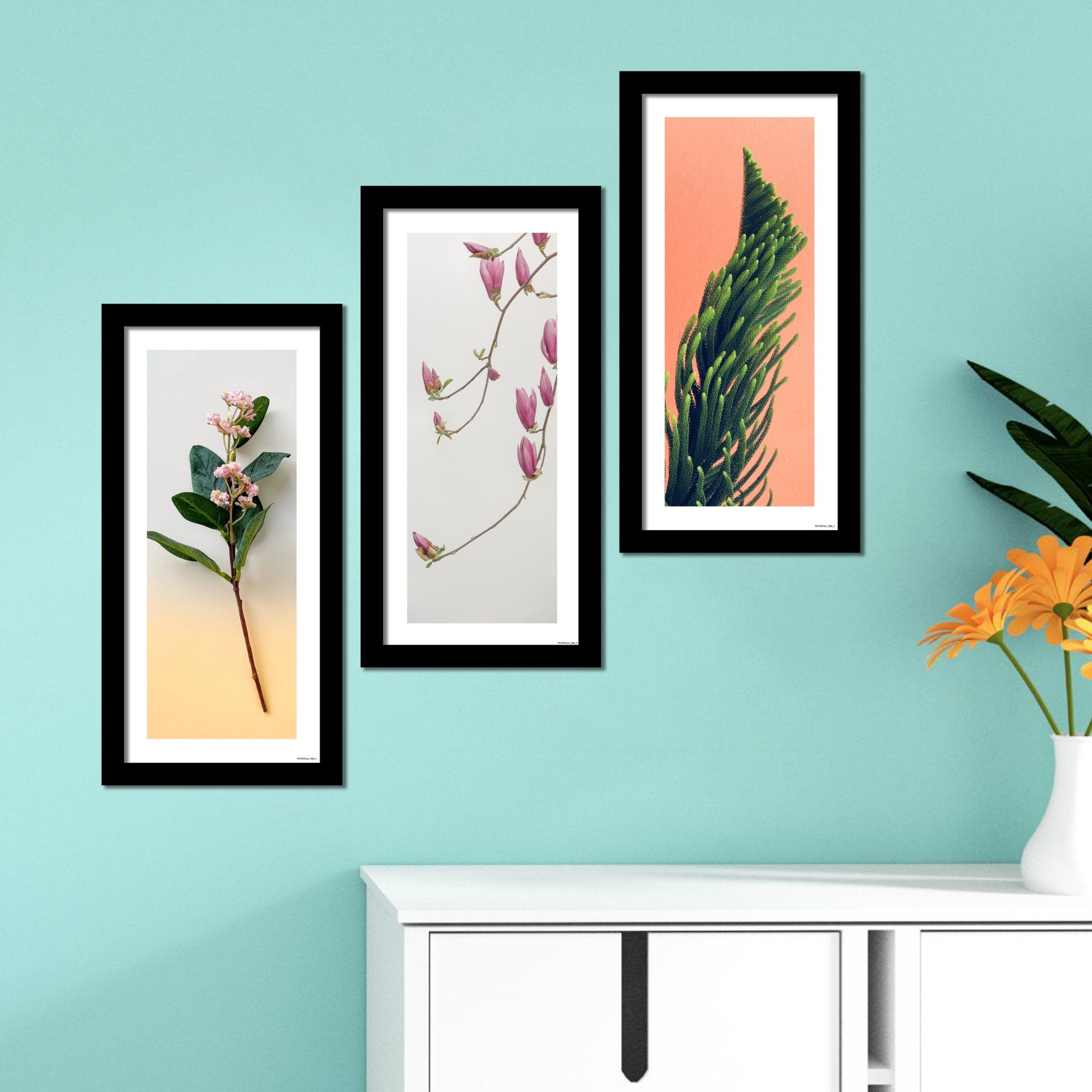 Sets of Floral Art and Plants Framed Wall Painting