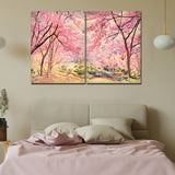 Pink Flower Wall Painting