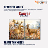 Canvas Wall Painting Pair of Deer in the Forest Set of 2