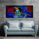 Lord Krishna playing Flute Canvas wall Painting