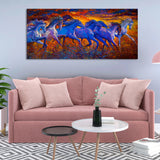 Seven Horse Running in Field Canvas wall Painting