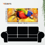 Colorful Parrot Abstract Art Canvas wall Painting