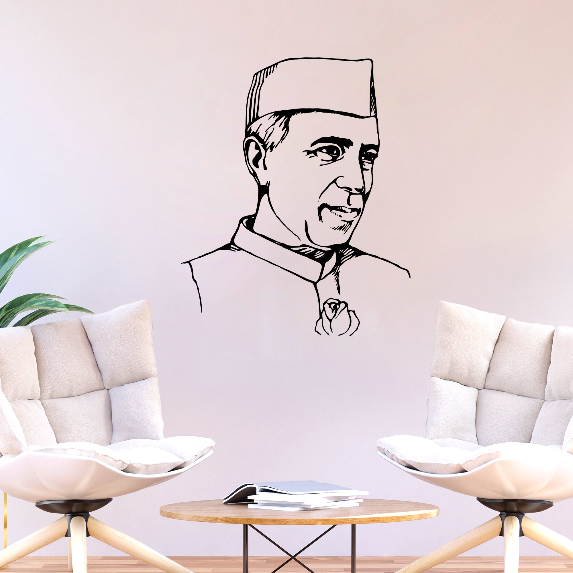 Pandit Jawaharlal Nehru Premium Wall Sticker