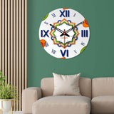 Patriotic Design Wooden Wall Clock